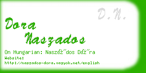dora naszados business card